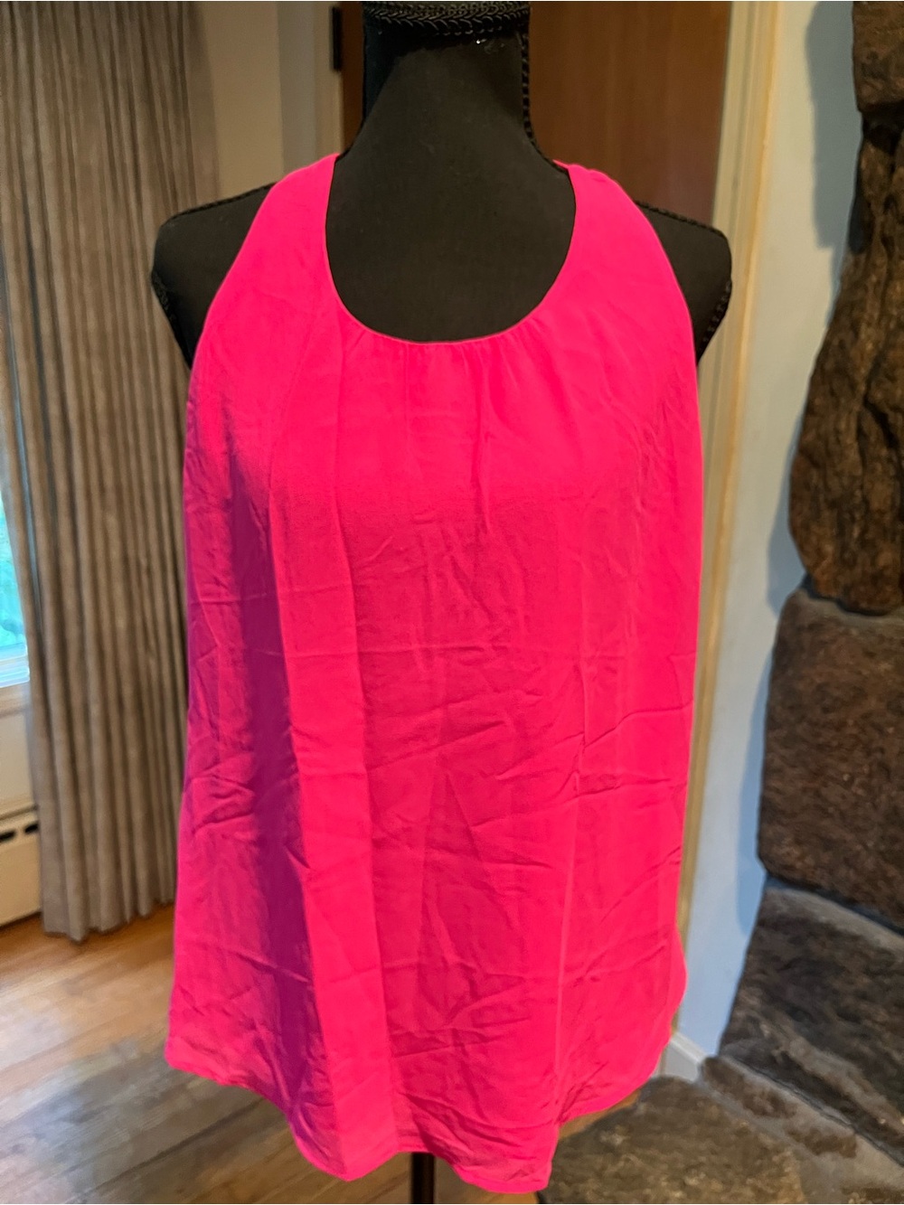Naked Zebra Bright Pink Scoop Neck Camisole
